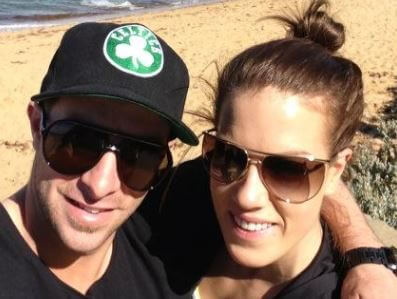 Julia Barry With Husband Mathew Wade